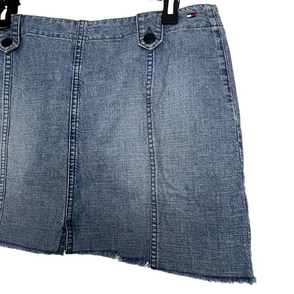 Tommy Hilfiger Blue Denim Mini Skirt Size 12 - Picture 6 of 10
